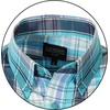 image:imageGioberti Mens Casual Plaid Button Down Short Sleeve Shirt1097  Turquoise  Teal  Navy