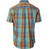 image:imageGioberti Mens Casual Plaid Button Down Short Sleeve Shirt1100  Turquoise  Teal  Brown