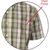 image:imageGioberti Mens Casual Plaid Button Down Short Sleeve Shirt1102  Green  Charcoal  White