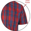 image:imageGioberti Mens Casual Plaid Button Down Short Sleeve Shirt1103  Red  Navy  Yellow Highlight