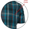 image:imageGioberti Mens Casual Plaid Button Down Short Sleeve Shirt1158  Turquoise  Aqua