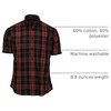 image:imageGioberti Mens Casual Plaid Button Down Short Sleeve Shirt1160  Red  Black  Navy