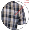 image:imageGioberti Mens Casual Plaid Button Down Short Sleeve Shirt1161  Navy  Khaki