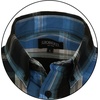 image:imageGioberti Mens Casual Plaid Button Down Short Sleeve Shirt1162  Royal  Black  Gray