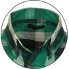 image:imageGioberti Mens Casual Plaid Button Down Short Sleeve Shirt1164  Green  White