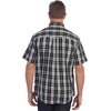 image:imageGioberti Mens Casual Plaid Button Down Short Sleeve Shirt632  Black Gradient