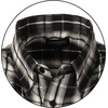 image:imageGioberti Mens Casual Plaid Button Down Short Sleeve Shirt632  Black Gradient