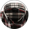 image:imageGioberti Mens Casual Plaid Button Down Short Sleeve Shirt724  Black  Red