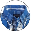 image:imageGioberti Mens Casual Plaid Button Down Short Sleeve Shirt918b  Bright Turquoise