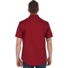 image:imageGioberti Mens Casual Western Solid Short Sleeve Shirt with Pearl SnapsBurgundy