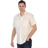 image:imageGioberti Mens Casual Western Solid Short Sleeve Shirt with Pearl SnapsIvory