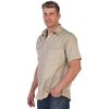image:imageGioberti Mens Casual Western Solid Short Sleeve Shirt with Pearl SnapsKhaki