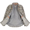 image:imageGioberti Mens Checkered Flannel Jacket With Velvet Underlining1089  Gray  Black  Orange Highlight