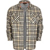 image:imageGioberti Mens Checkered Flannel Jacket With Velvet Underlining1089  Gray  Black  Orange Highlight