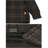 image:imageGioberti Mens Checkered Flannel Jacket With Velvet Underlining34  Charcoal  Black