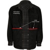 image:imageGioberti Mens Checkered Flannel Jacket With Velvet Underlining34  Charcoal  Black