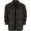 image:imageGioberti Mens Checkered Flannel Jacket With Velvet Underlining34  Charcoal  Black