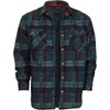 image:imageGioberti Mens Checkered Flannel Jacket With Velvet Underlining54  Dark Green  Red Highlight