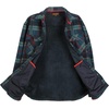 image:imageGioberti Mens Checkered Flannel Jacket With Velvet Underlining54  Dark Green  Red Highlight