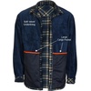 image:imageGioberti Mens Checkered Flannel Jacket With Velvet Underlining66  Gray  Royal Blue  Black