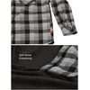 image:imageGioberti Mens Checkered Flannel Jacket With Velvet Underlining86  Black  Charcoal  Gray