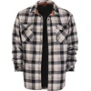 image:imageGioberti Mens Checkered Flannel Jacket With Velvet Underlining86  Black  Charcoal  Gray