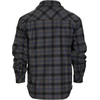 image:imageGioberti Mens Checkered Flannel Jacket With Velvet Underlining93  Navy  Gray  Royal Blue Contrast Line