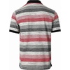 image:imageGioberti Mens Club Stripe Polo Shirt  Short Sleeve Regular Fit Yarn DyeBlack  Style 943