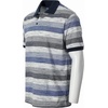 image:imageGioberti Mens Club Stripe Polo Shirt  Short Sleeve Regular Fit Yarn DyeBlue  Style 943