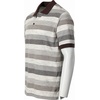 image:imageGioberti Mens Club Stripe Polo Shirt  Short Sleeve Regular Fit Yarn DyeBrown  Style 943
