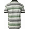 image:imageGioberti Mens Club Stripe Polo Shirt  Short Sleeve Regular Fit Yarn DyeHunter Green  Style 943