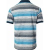 image:imageGioberti Mens Club Stripe Polo Shirt  Short Sleeve Regular Fit Yarn DyeNavy  Style 943