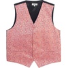 image:imageGioberti Mens Formal 4pc Paisley Vest Necktie Bowtie and Pocket SquareCoral B
