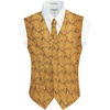 image:imageGioberti Mens Formal 4pc Paisley Vest Necktie Bowtie and Pocket SquareGold