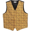 image:imageGioberti Mens Formal 4pc Paisley Vest Necktie Bowtie and Pocket SquareGold