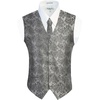 image:imageGioberti Mens Formal 4pc Paisley Vest Necktie Bowtie and Pocket SquareGray B