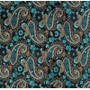 image:imageGioberti Mens Formal 4pc Paisley Vest Necktie Bowtie and Pocket SquareGreen  Gold