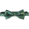 image:imageGioberti Mens Formal 4pc Paisley Vest Necktie Bowtie and Pocket SquareGreen B