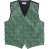 image:imageGioberti Mens Formal 4pc Paisley Vest Necktie Bowtie and Pocket SquareGreen B