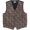 image:imageGioberti Mens Formal 4pc Paisley Vest Necktie Bowtie and Pocket SquareKhaki