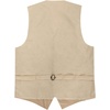 image:imageGioberti Mens Formal 4pc Paisley Vest Necktie Bowtie and Pocket SquareMetallic Beige Gold