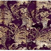 image:imageGioberti Mens Formal 4pc Paisley Vest Necktie Bowtie and Pocket SquareMetallic Purple  Gold