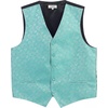 image:imageGioberti Mens Formal 4pc Paisley Vest Necktie Bowtie and Pocket SquareMint B