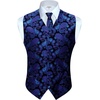 image:imageGioberti Mens Formal 4pc Paisley Vest Necktie Bowtie and Pocket SquarePurple  Green