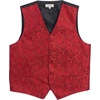 image:imageGioberti Mens Formal 4pc Paisley Vest Necktie Bowtie and Pocket SquareRed B