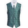 image:imageGioberti Mens Formal 4pc Paisley Vest Necktie Bowtie and Pocket SquareTurquoise B2