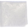 image:imageGioberti Mens Formal 4pc Paisley Vest Necktie Bowtie and Pocket SquareWhite B