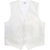 image:imageGioberti Mens Formal 4pc Paisley Vest Necktie Bowtie and Pocket SquareWhite B