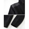 image:imageGioberti Mens Half Zip Pullover Knitted Regular Fit Sweater with Soft Brushed Flannel LiningBlack