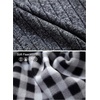 image:imageGioberti Mens Half Zip Pullover Knitted Regular Fit Sweater with Soft Brushed Flannel LiningMelange Charcoal